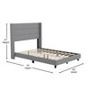 Flash Furniture Gray Queen Platform Bed with Headboard YK-1078-GY-F-GG